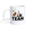 Pet Team Print Coffee/Tea Mug - white