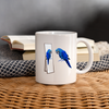 Hyacinth Macaw Parrot Print Coffee/Tea Mug - white