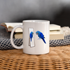 Hyacinth Macaw Parrot Print Coffee/Tea Mug - white