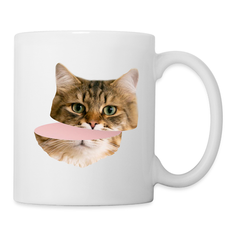 Siberian cat Face Print Coffee/Tea Mug - white