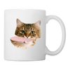 Siberian cat Face Print Coffee/Tea Mug - white