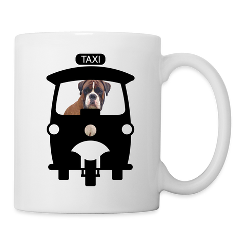 Boxer Dog Print Coffee/Tea Mug - white