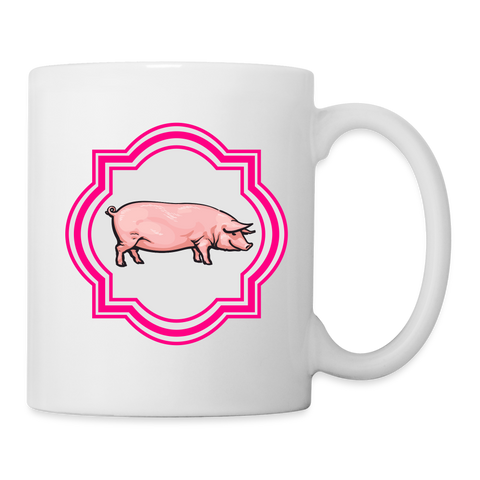 Pig Print Coffee/Tea Mug - white