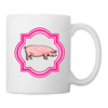 Pig Print Coffee/Tea Mug - white