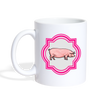 Pig Print Coffee/Tea Mug - white