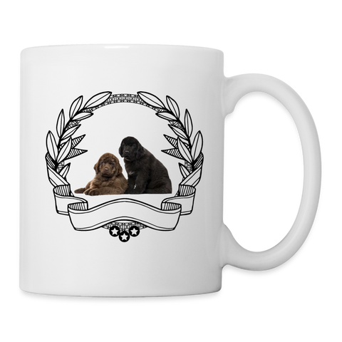 Newfoundland Dog Print Coffee/Tea Mug - white