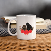 Newfoundland Dog Floral Print Coffee/Tea Mug - white