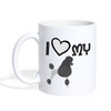 I Love My Poodle Coffee/Tea Mug - white