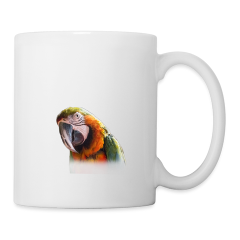 Catalina Macaw Print Coffee/Tea Mug - white