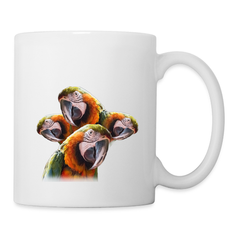 Cute Catalina Macaw Print Coffee/Tea Mug - white