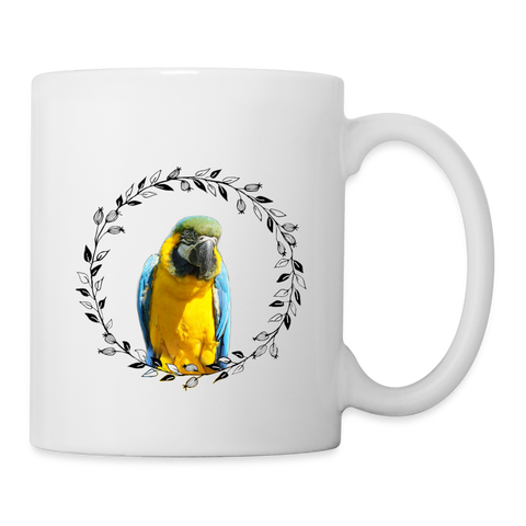 Lovely Catalina Macaw Print Coffee/Tea Mug - white