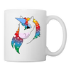 Unicorn Face Print Coffee/Tea Mug - white