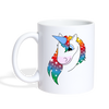 Unicorn Face Print Coffee/Tea Mug - white