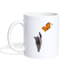 Russian Blue Cat Print Coffee/Tea Mug - white