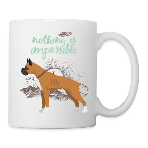 Pitbull Nothing is impossible Print Coffee/Tea Mug - white
