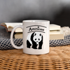 American Panda Print Coffee/Tea Mug - white