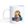 Afghan Hound Print Coffee/Tea Mug - white