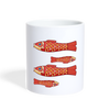 Gold Fish Print Coffee/Tea Mug - white