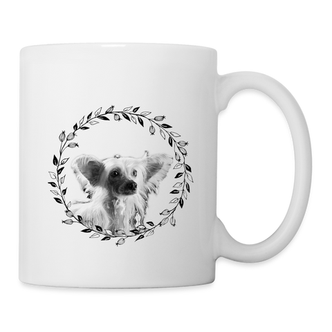 Lovely Chinese Crested Dog Print Coffee/Tea Mug - white