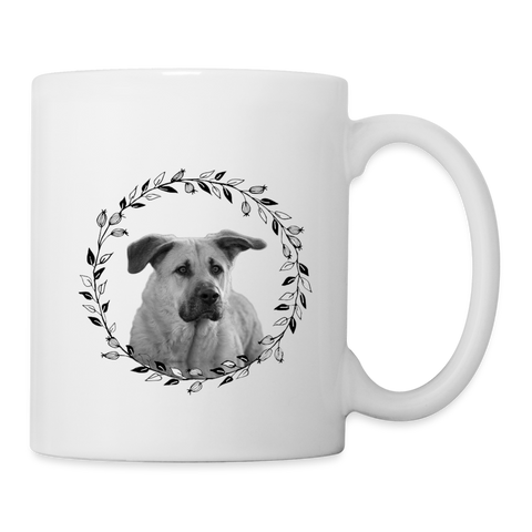 Cute Chinook Dog Print Coffee/Tea Mug - white