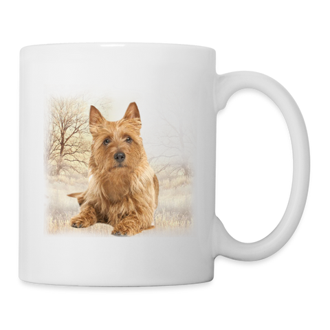 Australian Terrier Print Coffee/Tea Mug - white