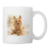 Australian Terrier Print Coffee/Tea Mug - white