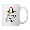 Love Bird You and Me Print Coffee/Tea Mug - white