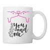 Love Pig You and Me Print Coffee/Tea Mug - white