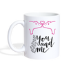 Love Pig You and Me Print Coffee/Tea Mug - white