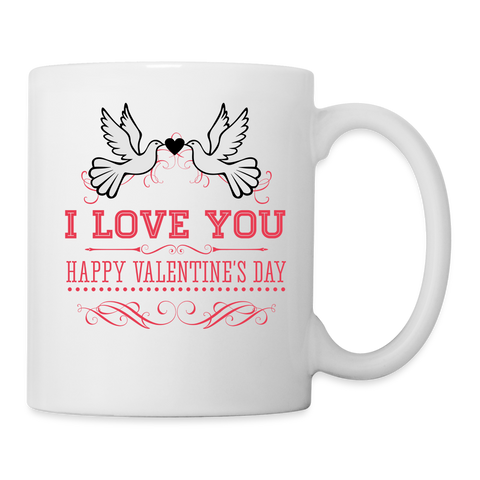 Happy Valentine's day Print Coffee/Tea Mug - white