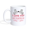 Happy Valentine's day Print Coffee/Tea Mug - white