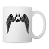 Paws Wing Print Coffee/Tea Mug - white