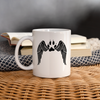 Paws Wing Print Coffee/Tea Mug - white