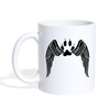 Paws Wing Print Coffee/Tea Mug - white