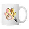 Paws With Watch Print Coffee/Tea Mug - white