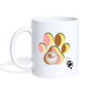 Paws With Watch Print Coffee/Tea Mug - white