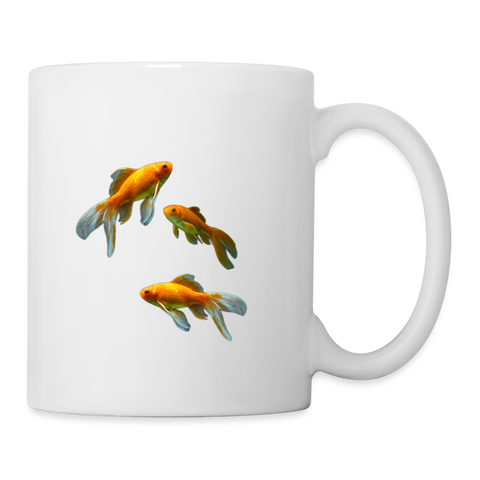 Comet Fish Print Coffee/Tea Mug - white