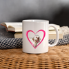 Clumber Spaniel On Heart Print Coffee/Tea Mug - white