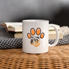 Bulldog Paws Print Coffee/Tea Mug - white