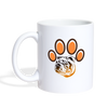 Bulldog Paws Print Coffee/Tea Mug - white