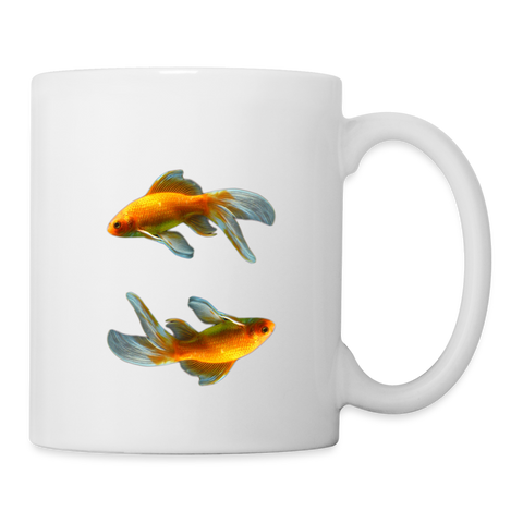 Lovely Comet Fish Print Coffee/Tea Mug - white