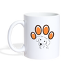 Dog Paws Art Print Coffee/Tea Mug - white