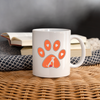 Dog paws With Love Print Coffee/Tea Mug - white