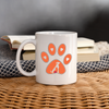 Dog paws With Love Print Coffee/Tea Mug - white