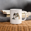 Siberian Cat/Dog Print Coffee/Tea Mug - white