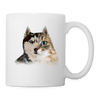 Siberian Cat/Dog Print Coffee/Tea Mug - white