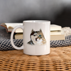 Siberian Cat/Dog Print Coffee/Tea Mug - white