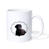 Lovely Curly-coated Retriever Print Coffee/Tea Mug - white