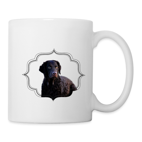 Lovely Curly-coated Retriever Print Coffee/Tea Mug - white