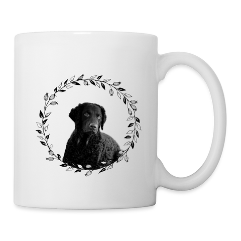 Curly-coated Retriever Print Coffee/Tea Mug - white